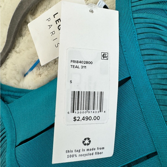 HERVÉ LÉGER Cutout fringed bandage gown - Picture 9 of 9